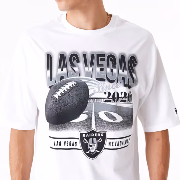 Las Vegas Raiders Field Graphic New Era Oversized NFL T-Shirt view 6