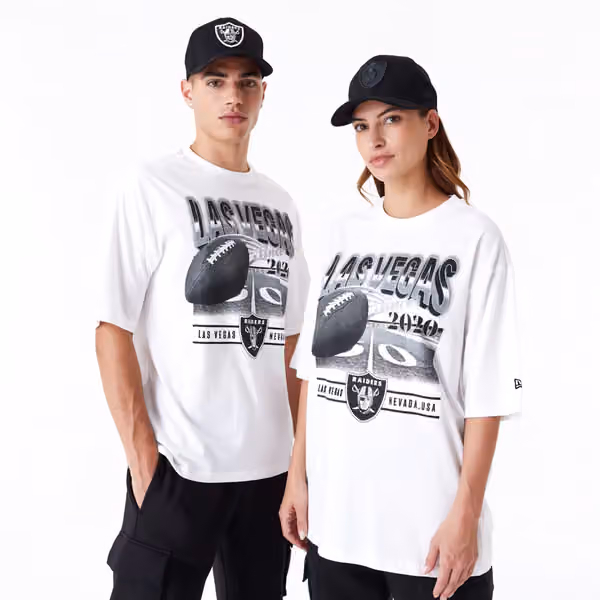 Las Vegas Raiders Field Graphic New Era Oversized NFL T-Shirt view 1