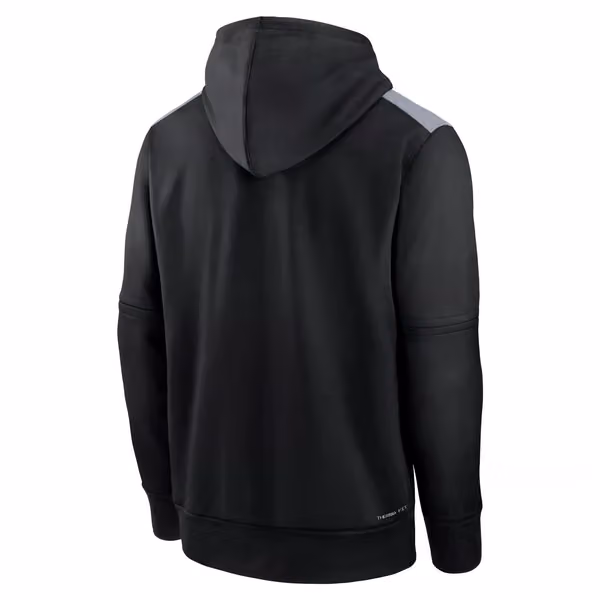 Chicago White Sox 2025 MLB Authentic Performance Therma Hoodie Black view 2