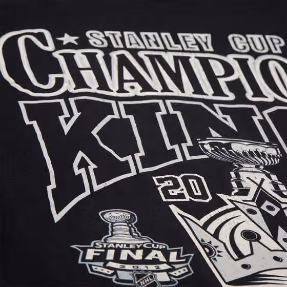 Los Angeles Kings Mitchell & Ness Big Champ NHL T-Shirt Black view 3