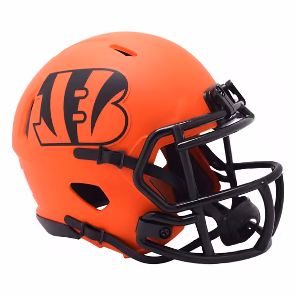 Cincinnati Bengals Rave Alternate NFL Speed Mini Helmet Orange view 1