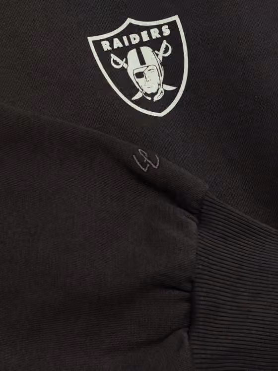 Las Vegas Raiders L&L '96 Classics NFL Crew Sweater Black view 3