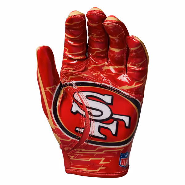 San Francisco 49ers Wilson Stretch-Fit NFL Receivers Gloves view 3