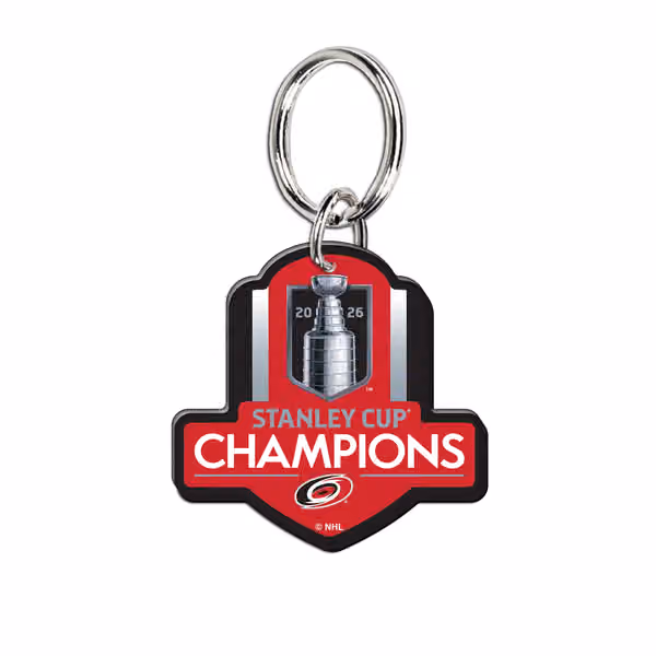 Carolina Hurricanes 2026 Stanley Cup Champions Acrylic Key Ring view 1