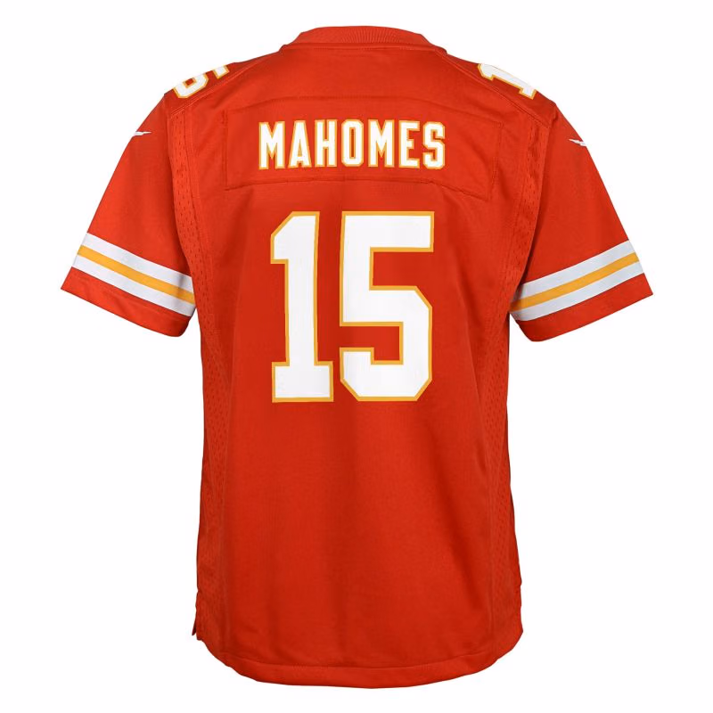 Patrick Mahomes #15 Kansas City Chiefs Nike Game Youth NFL Jersey (KIDS) view 3