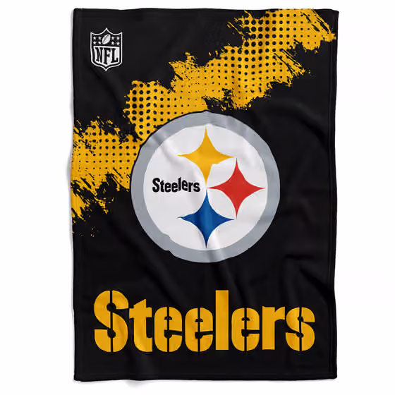 Pittsburgh Steelers Corner Fleece NFL Blanket view 1