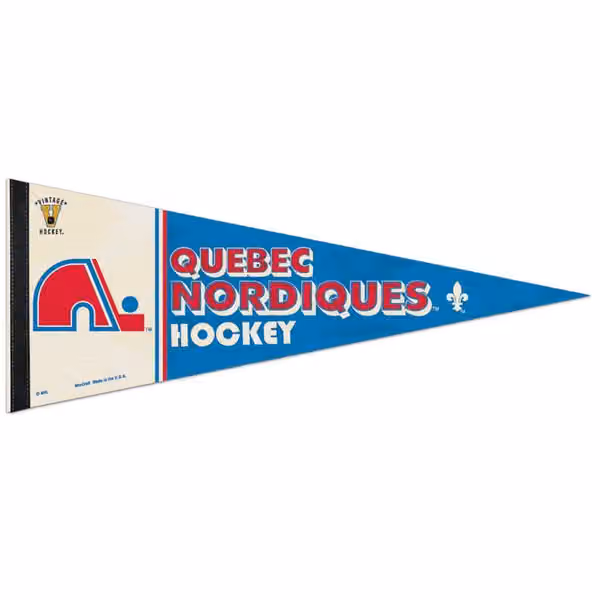 Quebec Nordiques Premium Vintage NHL Pennant view 1