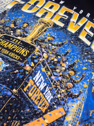 New York Knicks 2026 NBA Champions Parade T-Shirt Black view 3