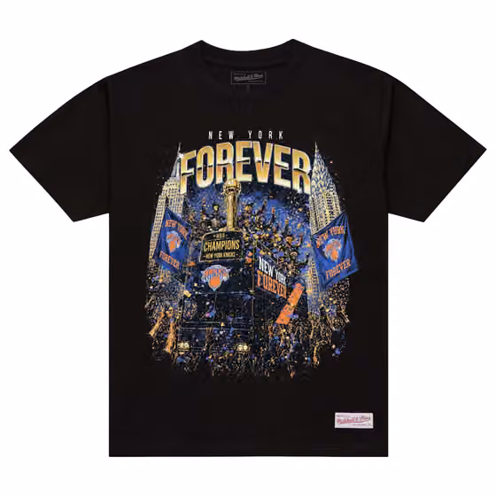 New York Knicks 2026 NBA Champions Parade T-Shirt Black view 1