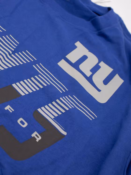 New York Giants 2026 NFL Sideline Team Issue Dri-Fit T-Shirt Blue view 4