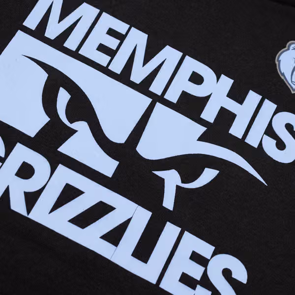 Memphis Grizzlies NBA Courtside Nike Club Hoodie Black (YOUTH) view 4