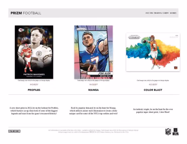 2022 Panini Prizm Football NFL Hobby Box view 4