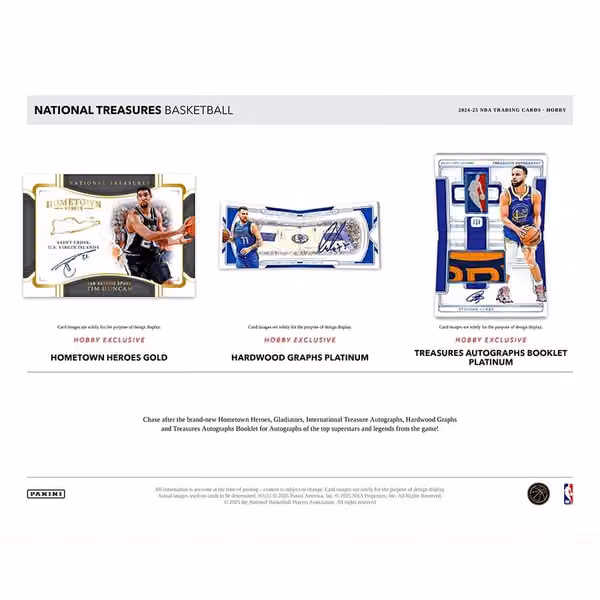 2024/25 Panini National Treasures Basketball NBA Hobby Box view 3