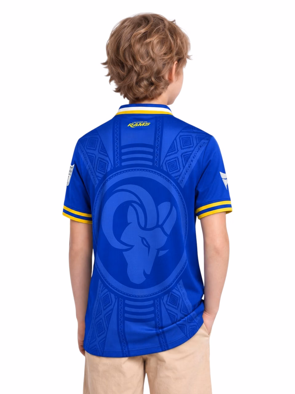 Los Angeles Rams 2026 Football x Football NFL Fan Jersey (YOUTH) view 2