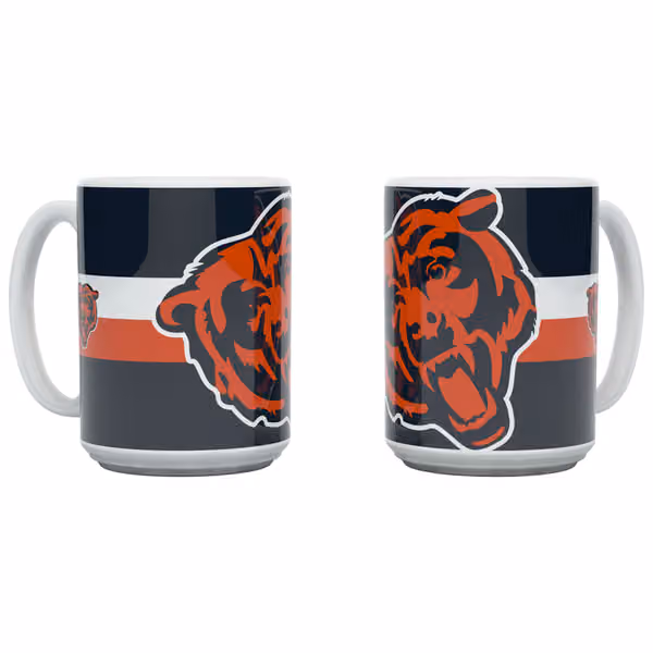 Chicago Bears Triple Logo Jumbo NFL Mug (450 ml) view 1