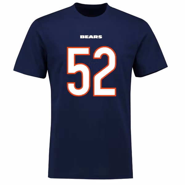 Khalil Mack #52 Chicago Bears Player Script NFL T-Shirt view 2