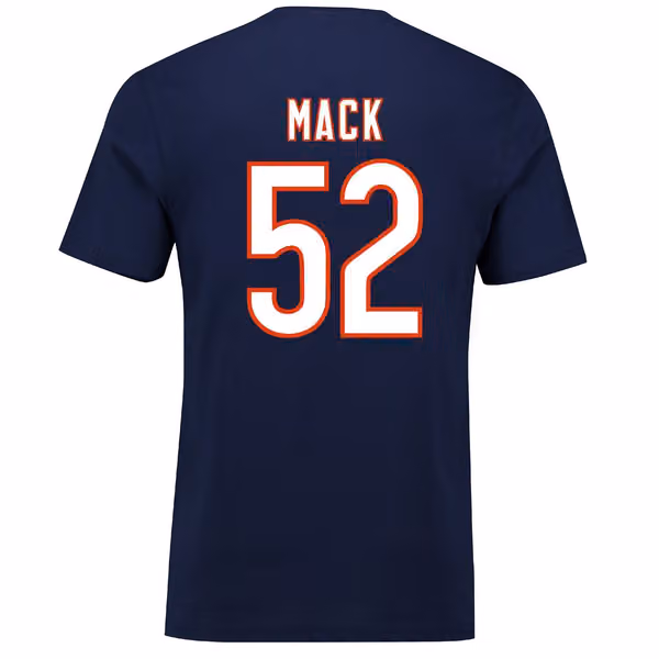 Khalil Mack #52 Chicago Bears Player Script NFL T-Shirt view 3