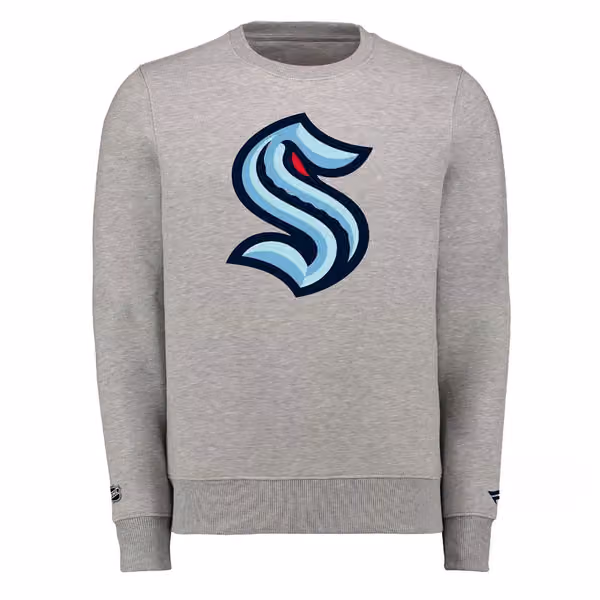 Seattle Kraken Primary Logo Fanatics NHL Crewneck Sweatshirt view 3