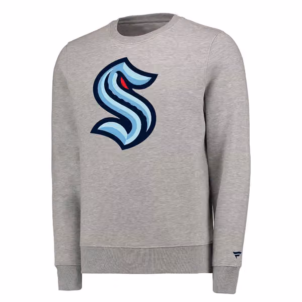 Seattle Kraken Primary Logo Fanatics NHL Crewneck Sweatshirt view 1