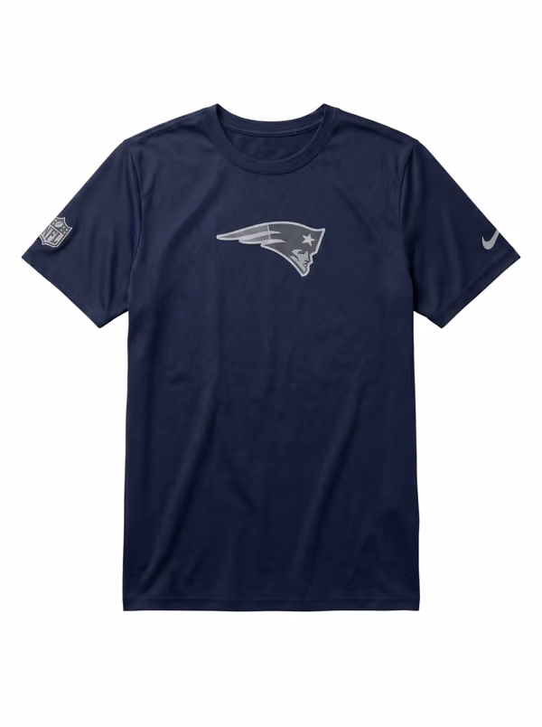 New England Patriots 2026 NFL Sideline Lead The Charge Legend T-Shirt Navy view 1