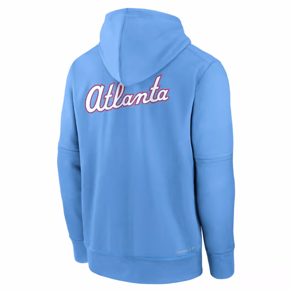 Atlanta Braves City Connect 2026 MLB Authentic Therma Hoodie Blue view 3