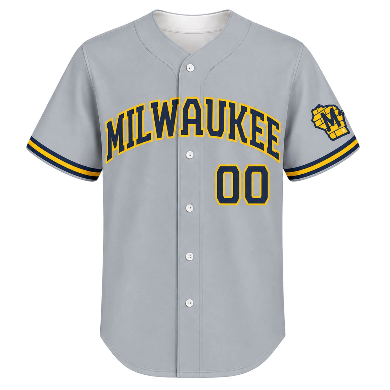Milwaukee Brewers Gray Jersey Remarkable Away Style