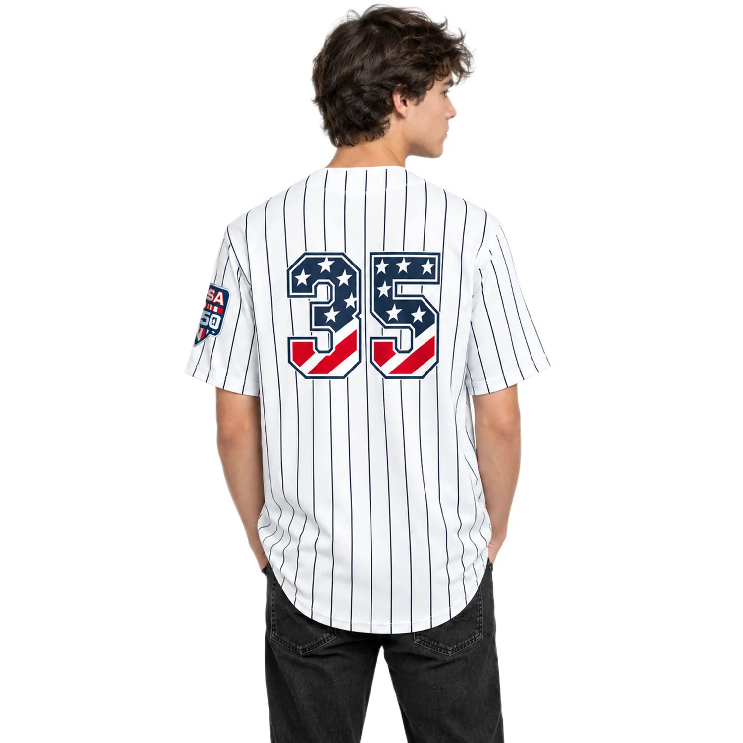 Fourth of July Cody Bellinger Yankees Jersey Epic White Home USA 250 Style