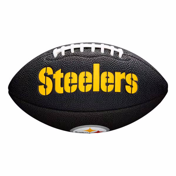 Pittsburgh Steelers NFL Wilson Mini Football Black view 1