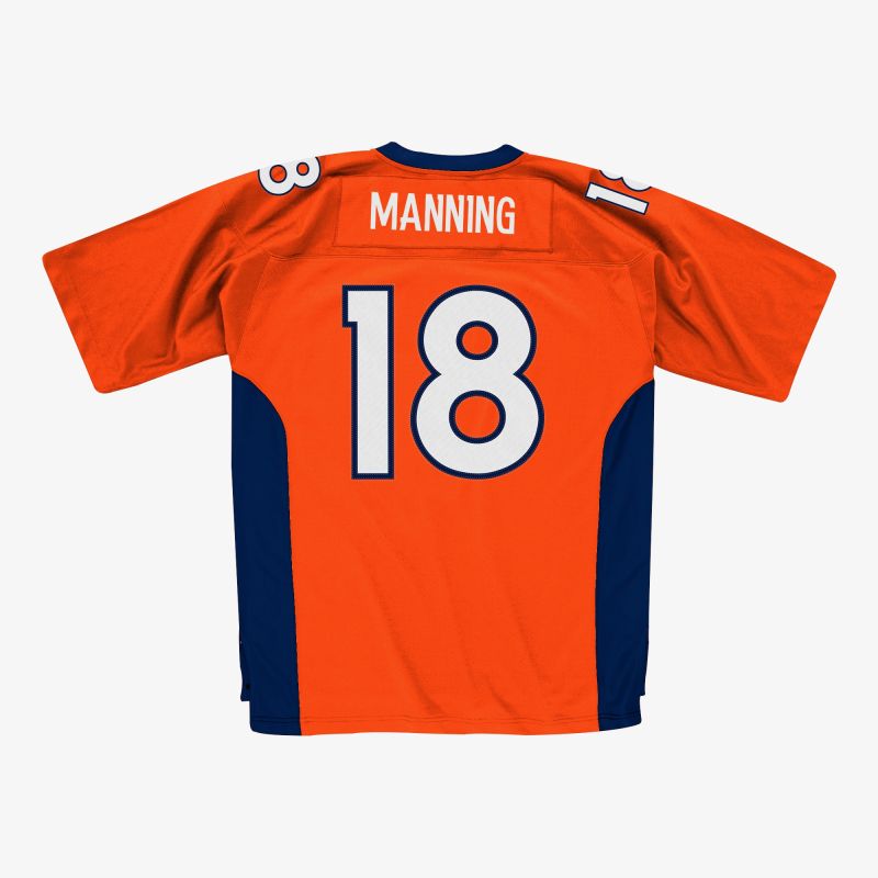 Peyton Manning #18 Denver Broncos Throwback NFL Jersey Orange view 1