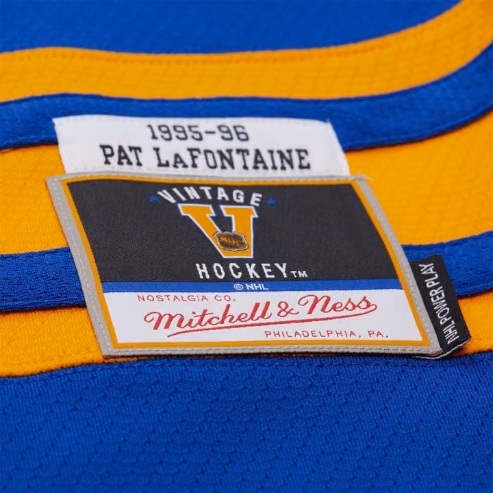 Pat LaFontaine #16 Buffalo Sabres 1995-96 Premium Power Play NHL Jersey Blue view 3