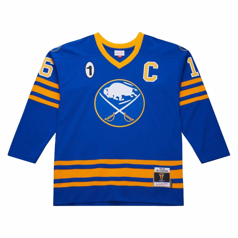 Pat LaFontaine #16 Buffalo Sabres 1995-96 Premium Power Play NHL Jersey Blue view 2