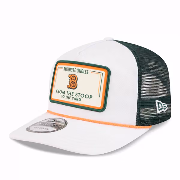 Baltimore Orioles 2026 MLB City Connect 19TWENTY Fan Pack Adjustable Trucker Cap White product photo