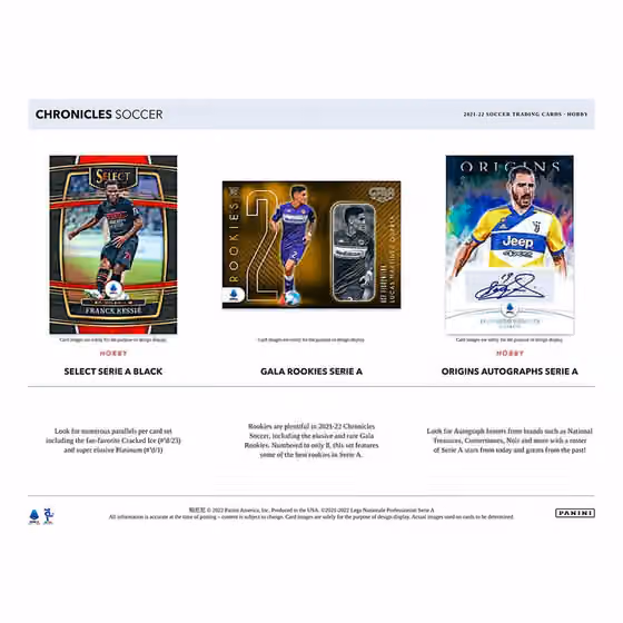 2021/22 Panini Chronicles Soccer Hobby Box view 4