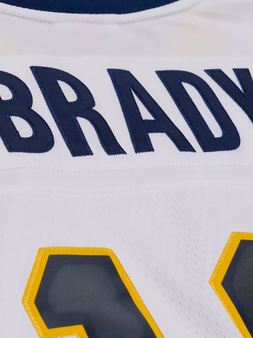 Tom Brady #10 Michigan Wolverines 1999 Legacy NCAA Jersey White view 5