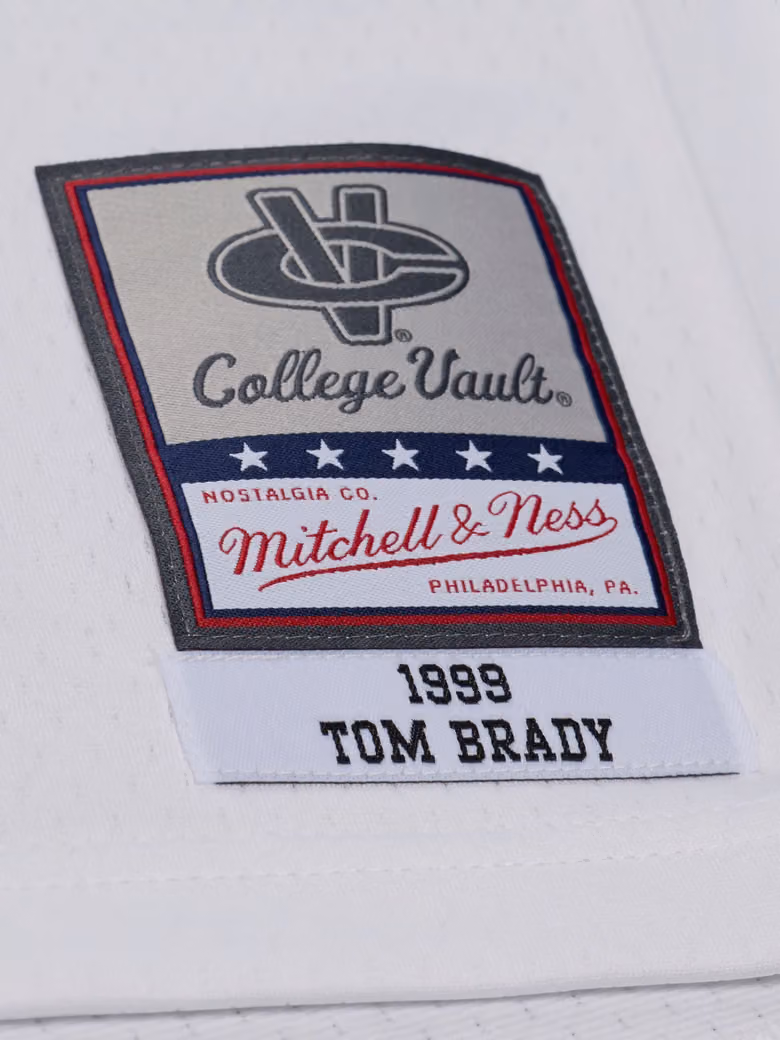 Tom Brady #10 Michigan Wolverines 1999 Legacy NCAA Jersey White view 3