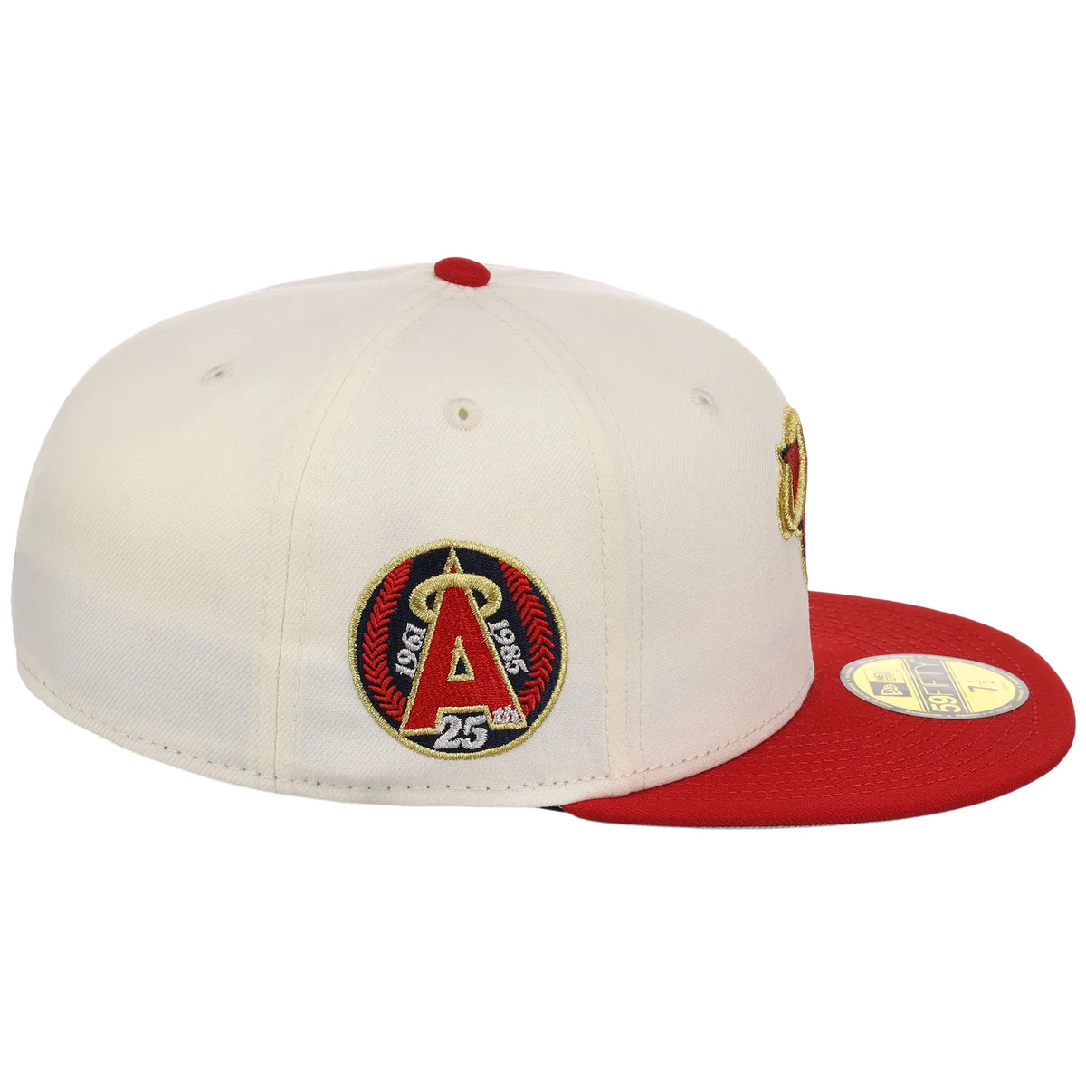 California Angels Crown the City New Era 59FIFTY Palm Tree (Chrome/Red/Gray) detail view
