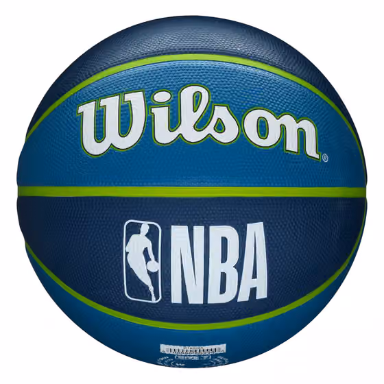 Minnesota Timberwolves Team Tribute Wilson NBA Basketball (Size 7) view 2