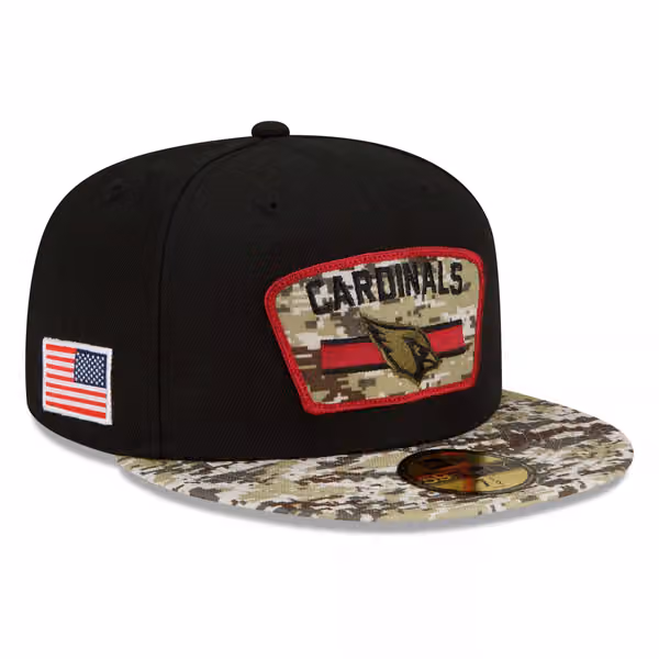 Arizona Cardinals 2021 NFL On-Field Salute to Service New Era 59FIFTY Fitted Cap product photo