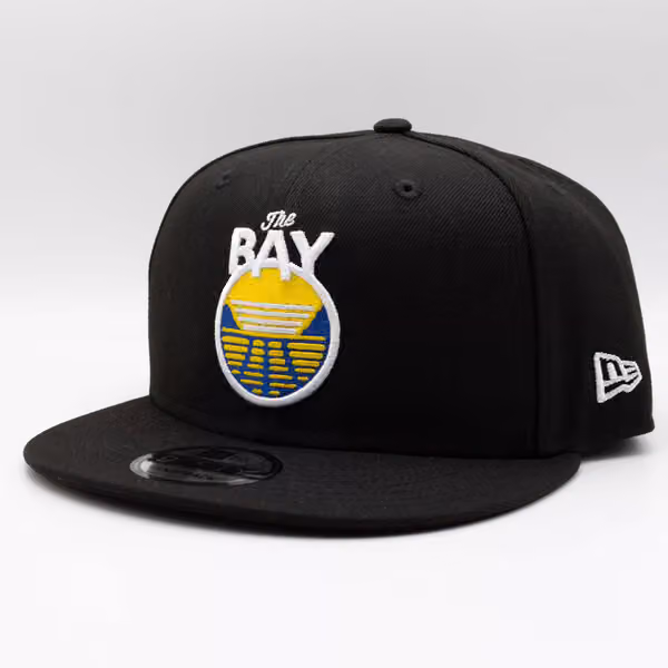 Golden State Warriors The Bay New Era 9FIFTY Snapback NBA Cap Black product photo