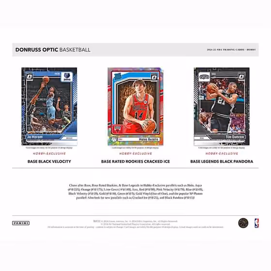 2024/25 Panini Donruss Optic Basketball NBA Hobby Box view 4