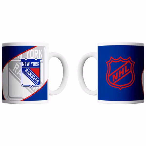 New York Rangers Shadow Logo & Shield NHL Mug (330 ml) view 1
