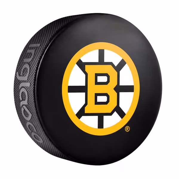Boston Bruins Logo Souvenir Collector NHL Puck view 1
