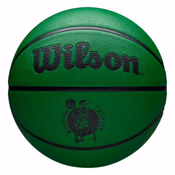 Boston Celtics Solid Wilson NBA Basketball Green (Size 5) view 1
