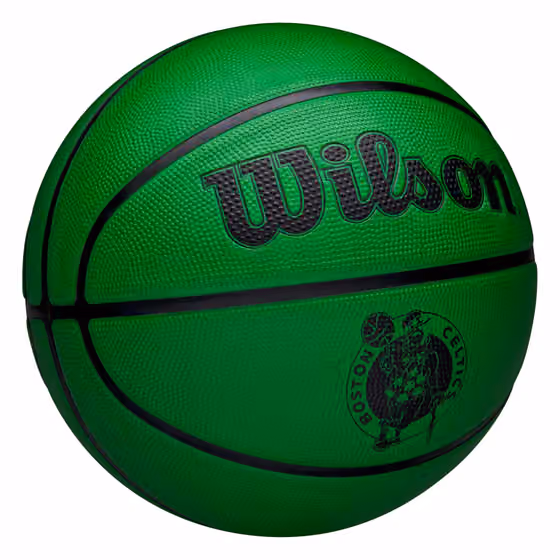 Boston Celtics Solid Wilson NBA Basketball Green (Size 5) view 3