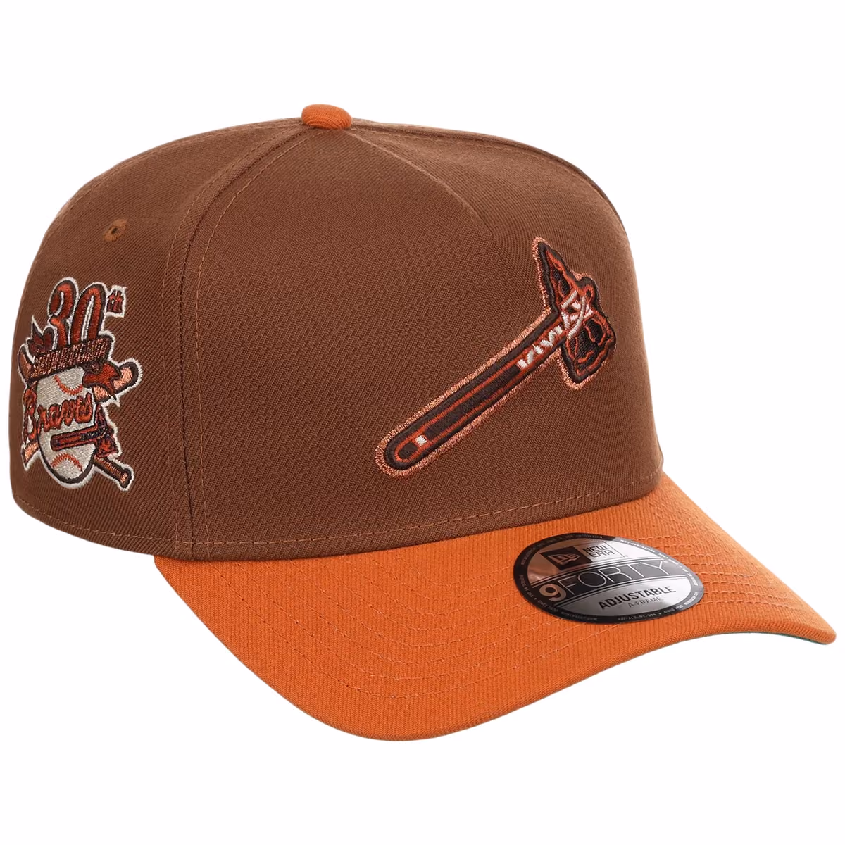 Atlanta Braves MLB Copper Harvest New Era 9FORTY A-Frame front view