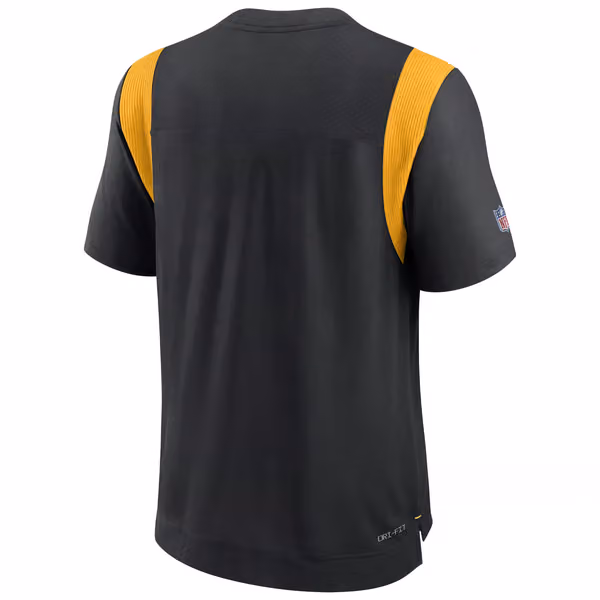 Pittsburgh Steelers 2022 NFL Sideline Nike Performance Player Top Black view 3