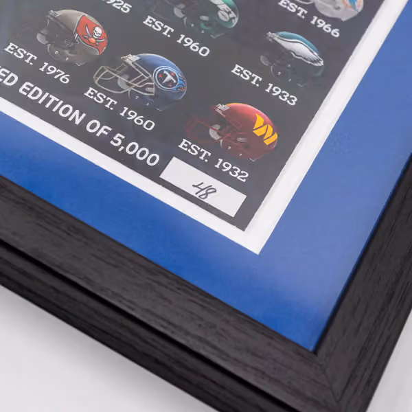 Highland Mint NFL Helmets & Game-Used Football Frame view 4