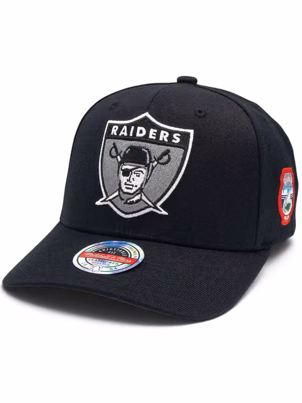 Oakland Raiders Black Out Sidepatch Classic Red Stretch-Snap NFL Cap Black product photo