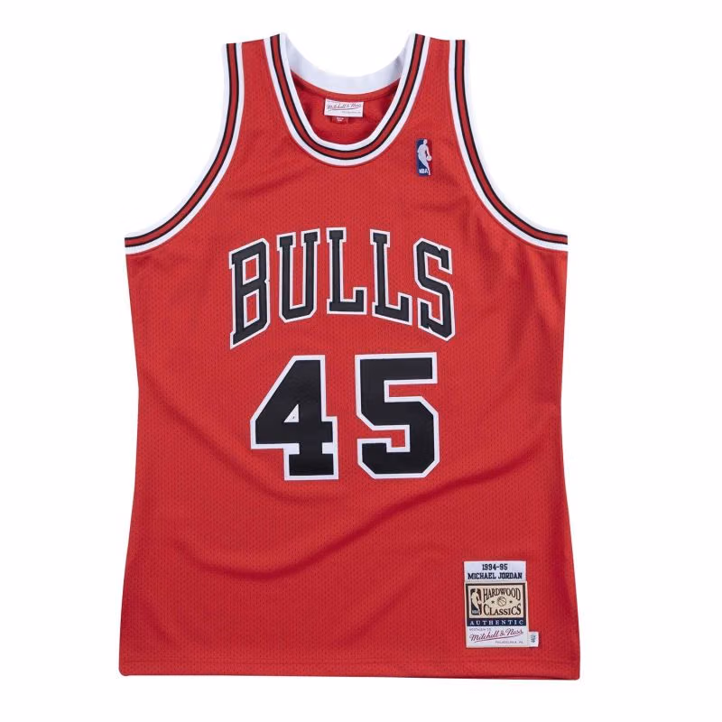 Michael Jordan #45 Chicago Bulls 1994-95 Authentic NBA Jersey Red view 1