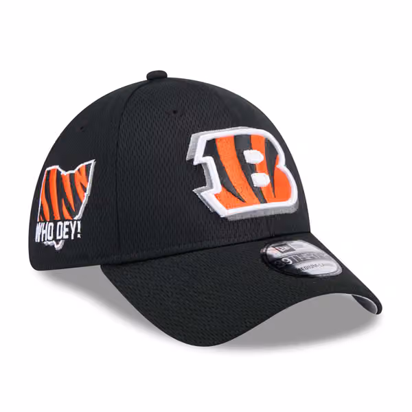 Cincinnati Bengals 2024 NFL Draft New Era 39THIRTY Flex Cap Black product photo